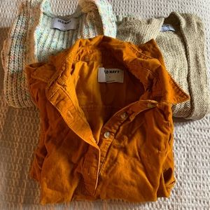Old Navy Fall Lot  - Dress and (2) Cardigans